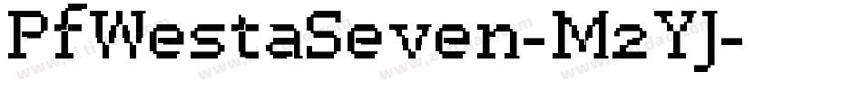 PfWestaSeven-M2YJ字体转换