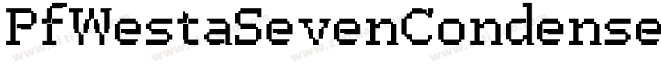 PfWestaSevenCondensed-KMBy字体转换