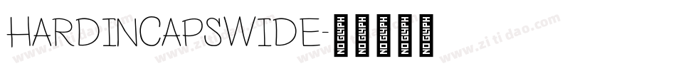 HardinCapsWide字体转换