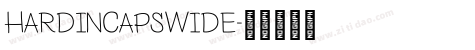 HardinCapsWide字体转换