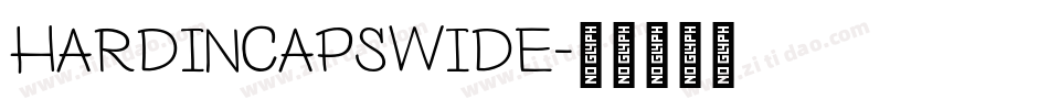 HardinCapsWide字体转换