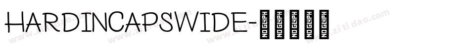 HardinCapsWide字体转换