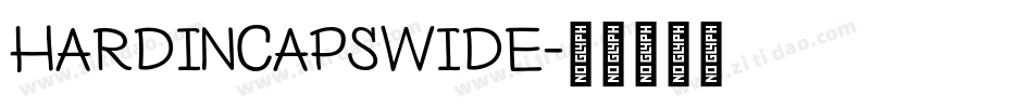 HardinCapsWide字体转换