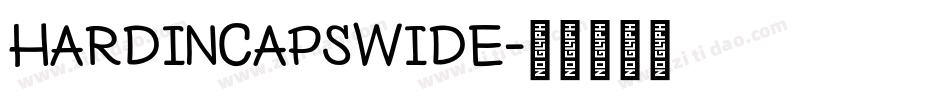 HardinCapsWide字体转换