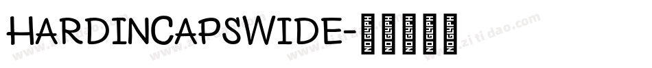 HardinCapsWide字体转换