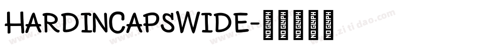 HardinCapsWide字体转换