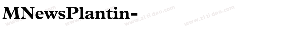 MNewsPlantin字体转换
