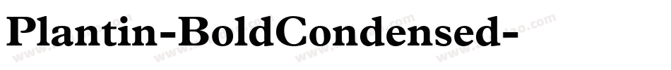 Plantin-BoldCondensed字体转换