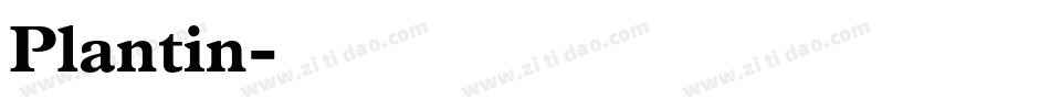 Plantin字体转换
