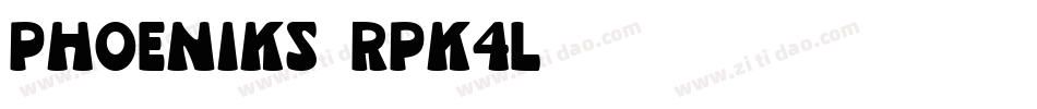 Phoeniks-RpK4l字体转换