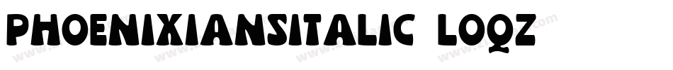 PhoenixiansItalic-lOqZ字体转换