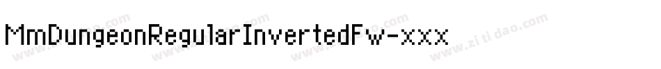 MmDungeonRegularInvertedFw-xxxO字体转换