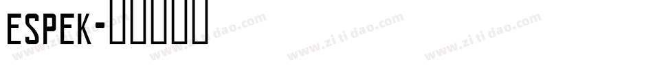 espek字体转换