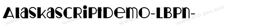 Alaskascriptdemo-LBPn字体转换
