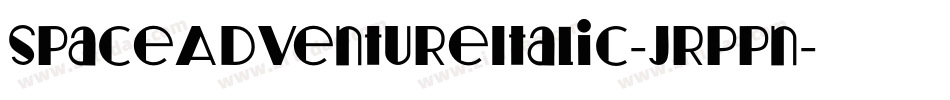 SpaceAdventureItalic-JRpPn字体转换