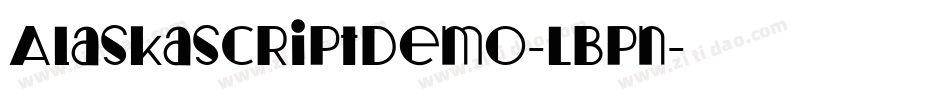 Alaskascriptdemo-LBPn字体转换