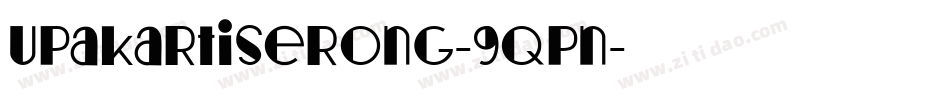UpakartiSerong-9qPn字体转换