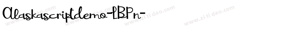 Alaskascriptdemo-LBPn字体转换