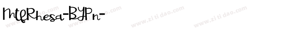 MtfRhesa-BYPn字体转换