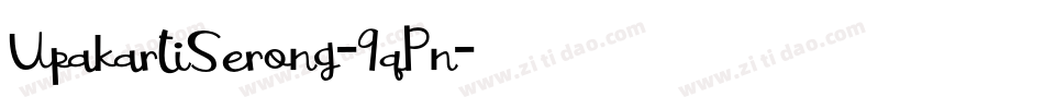 UpakartiSerong-9qPn字体转换