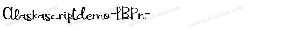 Alaskascriptdemo-LBPn字体转换