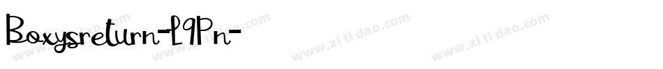 Boxysreturn-L9Pn字体转换