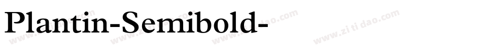 Plantin-Semibold字体转换