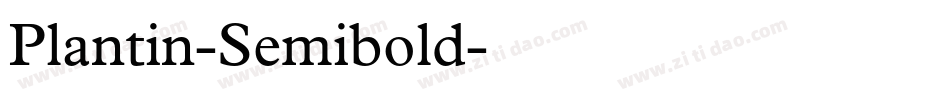 Plantin-Semibold字体转换