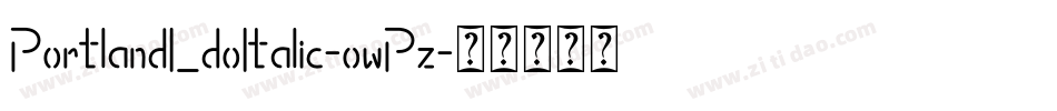 PortlandLdoItalic-owPz字体转换