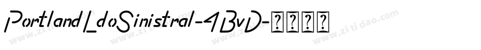PortlandLdoSinistral-4BvD字体转换