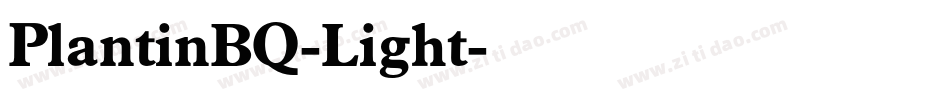 PlantinBQ-Light字体转换