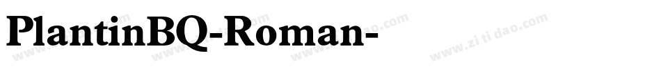 PlantinBQ-Roman字体转换