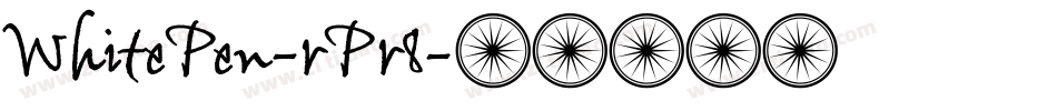 WhitePen-rPr8字体转换