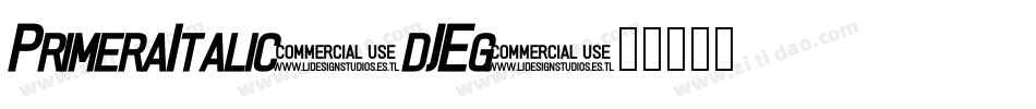 PrimeraItalic-dJEg字体转换