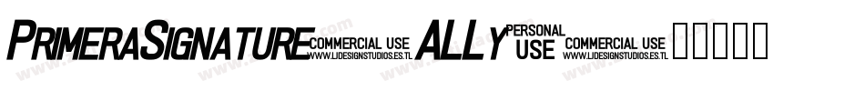 PrimeraSignature-ALLy7字体转换