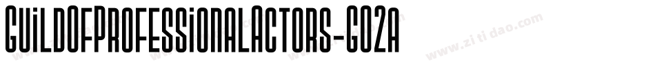GuildOfProfessionalActors-GO2a字体转换