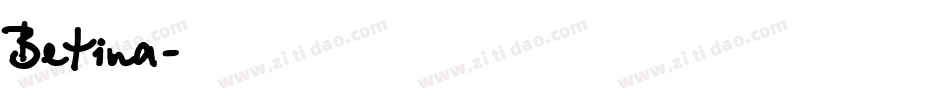 Betina字体转换