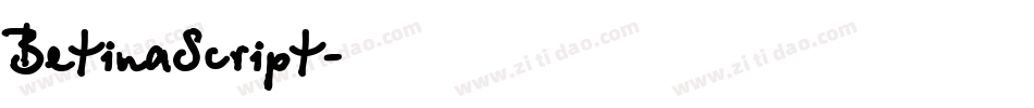 BetinaScript字体转换