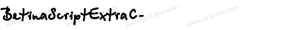 BetinaScriptExtraC字体转换