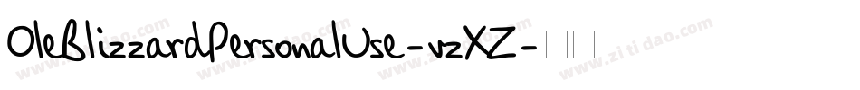 OleBlizzardPersonalUse-vzXZ字体转换