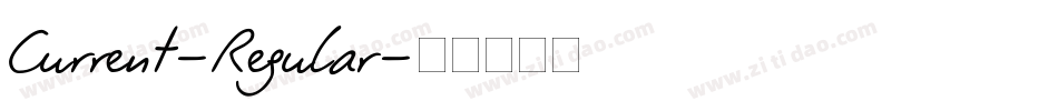 Current-Regular字体转换