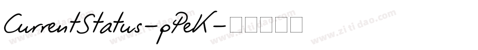 CurrentStatus-pPeK字体转换