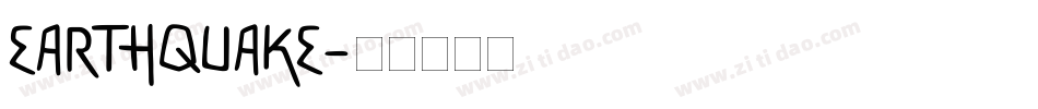 EARTHQUAKE字体转换
