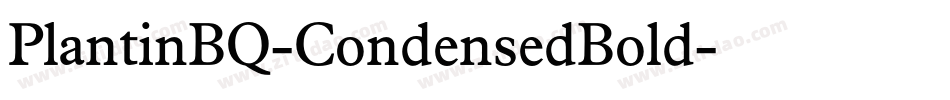 PlantinBQ-CondensedBold字体转换