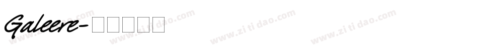 Galeere字体转换