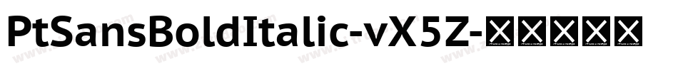 PtSansBoldItalic-vX5Z字体转换