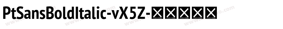 PtSansBoldItalic-vX5Z字体转换
