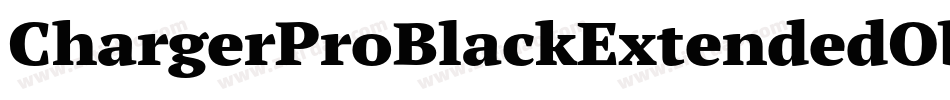 ChargerProBlackExtendedOblique-BARB字体转换