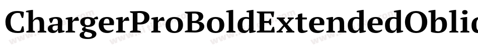 ChargerProBoldExtendedOblique-26mW字体转换