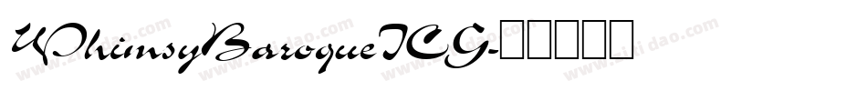 WhimsyBaroqueICG字体转换